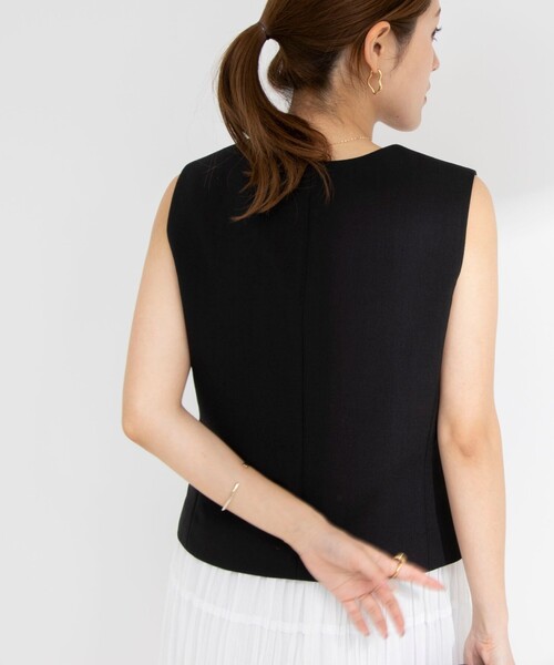 NOLLEY'S sophi ウォッシャブル麻調合繊ベスト NOLLEY'S Sophi（ノーリーズソフィ）の「《セットアップ対応