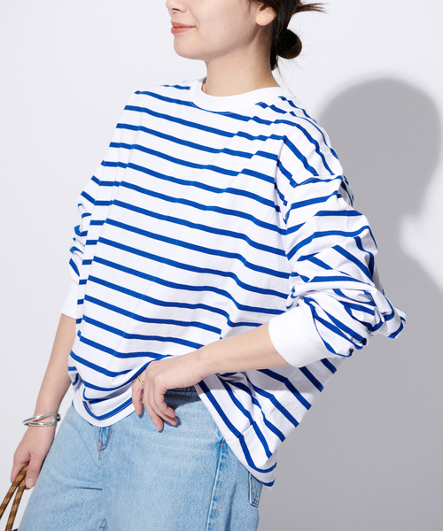 JOURNAL STANDARD（ジャーナルスタンダード）の「《追加5》タックスウェットシャツ（Tシャツ/カットソー・レディース・ホワイト/チャコールグレー/ブラック/モスグリーン/ブルー系その他・FREE）」の5枚目の写真