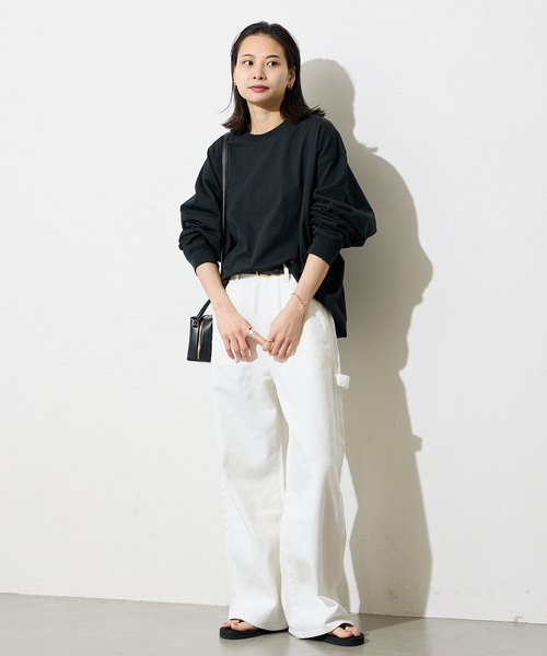 JOURNAL STANDARD（ジャーナルスタンダード）の「《追加5》タックスウェットシャツ（Tシャツ/カットソー・レディース・ホワイト/チャコールグレー/ブラック/モスグリーン/ブルー系その他・FREE）」の6枚目の写真