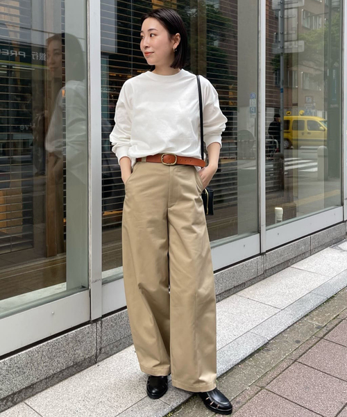 JOURNAL STANDARD（ジャーナルスタンダード）の「《追加5》タックスウェットシャツ（Tシャツ/カットソー・レディース・ホワイト/チャコールグレー/ブラック/モスグリーン/ブルー系その他・FREE）」の10枚目の写真