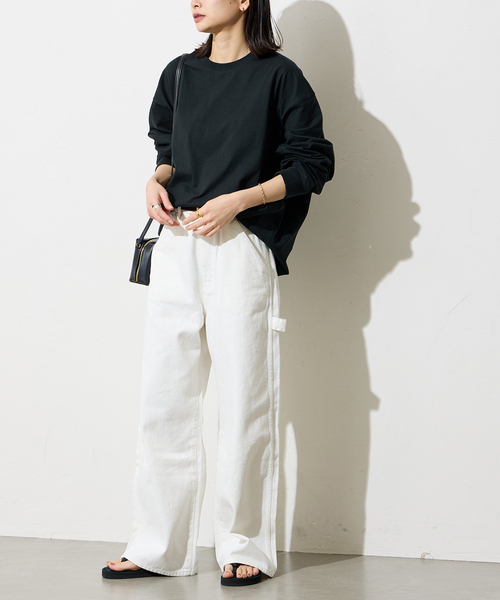 JOURNAL STANDARD（ジャーナルスタンダード）の「《追加5》タックスウェットシャツ（Tシャツ/カットソー・レディース・ホワイト/チャコールグレー/ブラック/モスグリーン/ブルー系その他・FREE）」の13枚目の写真