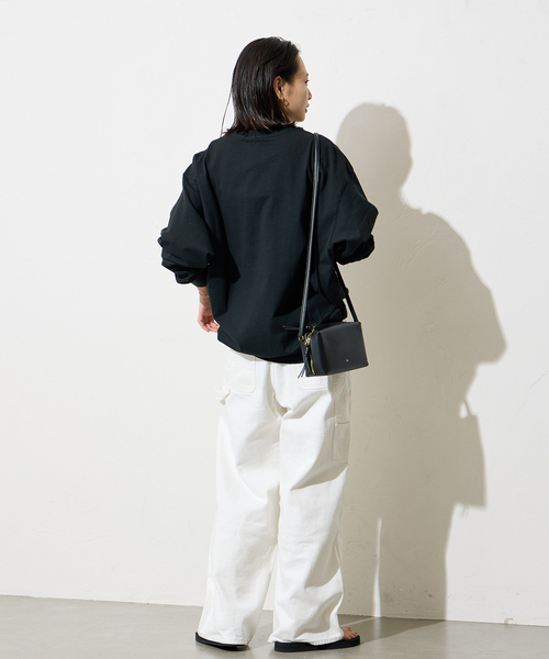 JOURNAL STANDARD（ジャーナルスタンダード）の「《追加5》タックスウェットシャツ（Tシャツ/カットソー・レディース・ホワイト/チャコールグレー/ブラック/モスグリーン/ブルー系その他・FREE）」の14枚目の写真