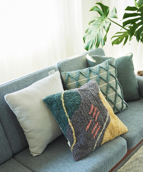 LAKOLE（ラコレ）の「ぽこぽこクッションカバー / 102705（クッション/クッションカバー・レディース・ホワイト/グリーン/ブラック・FREE）」の15枚目の写真