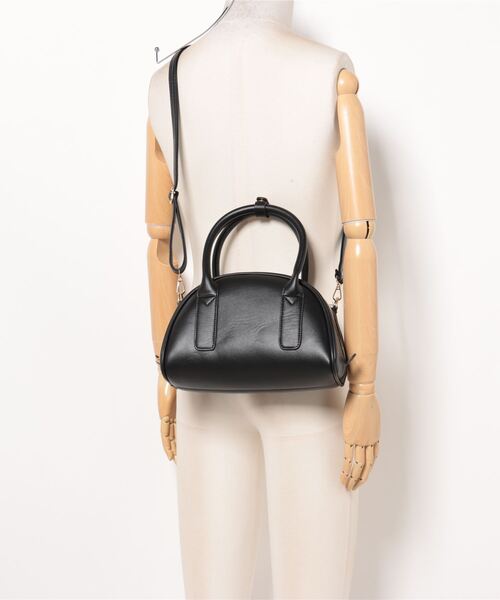 H.TOKYO(エイチトウキョウ)の「H.TOKYO × mimi / フェイクレザー ミニボストンバッグ/ハンドバッグ(ハンドバッグ・レディース・オフホワイト/モカ/ブラック・FREE)」の7枚目の写真