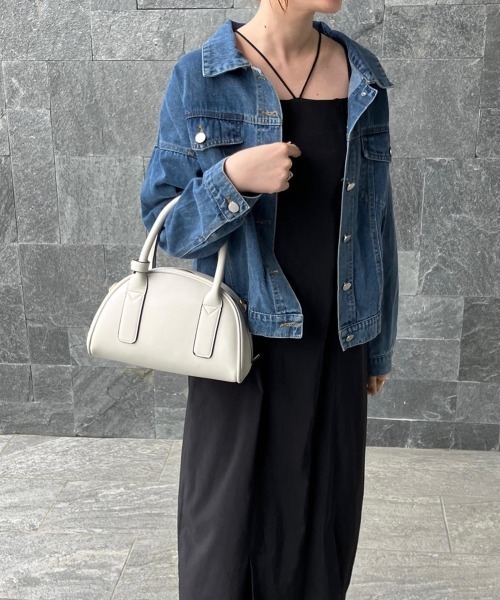 H.TOKYO(エイチトウキョウ)の「H.TOKYO × mimi / フェイクレザー ミニボストンバッグ/ハンドバッグ(ハンドバッグ・レディース・オフホワイト/モカ/ブラック・FREE)」の11枚目の写真