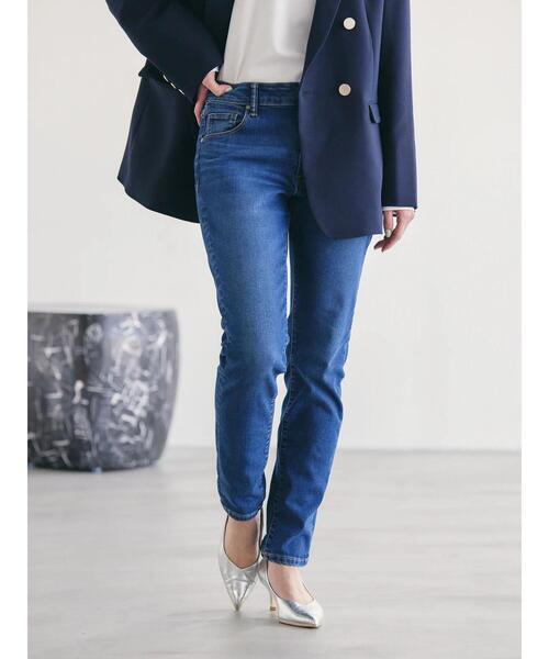 AMERICAN HOLIC（アメリカンホリック）の「スキニーフィットデニム（デニムパンツ・レディース・インディゴブルー/ブラック/ワンウォッシュ・M/S/XS/XL/L）」の6枚目の写真