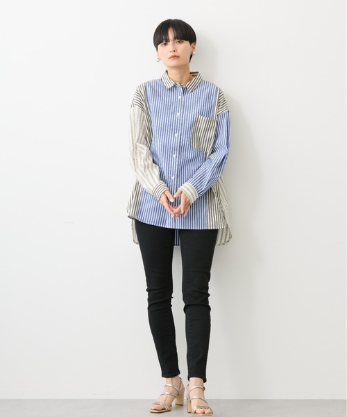 AMERICAN HOLIC（アメリカンホリック）の「スキニーフィットデニム（デニムパンツ・レディース・インディゴブルー/ブラック/ワンウォッシュ・M/S/XS/XL/L）」の7枚目の写真