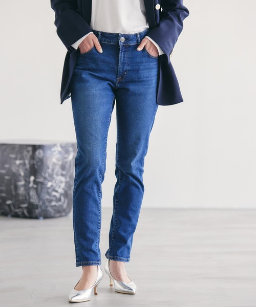 AMERICAN HOLIC（アメリカンホリック）の「スキニーフィットデニム（デニムパンツ・レディース・インディゴブルー/ブラック/ワンウォッシュ・M/S/XS/XL/L）」の11枚目の写真