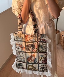 【クティールとレトロ】フリルゴブラントートバッグ