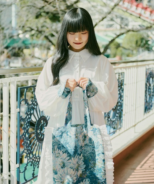 kutir（クティール）の「【クティールとレトロ】フリルゴブラントートバッグ（トートバッグ・レディース・ライトブルー/イエロー/ライトイエロー/その他・FREE）」の21枚目の写真