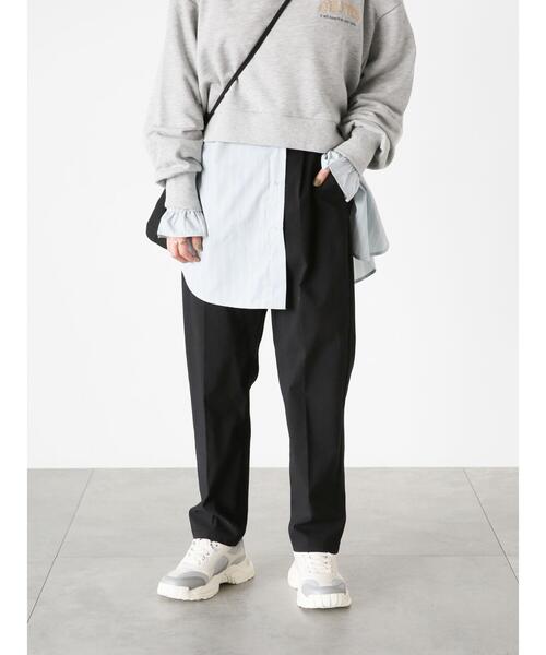 Lugnoncure(ルノンキュール)の「ストレッチテーパードパンツ(その他パンツ・レディース・ベージュ/ブラック/ネイビー/ピンク/グリーン・L/M/S)」の14枚目の写真