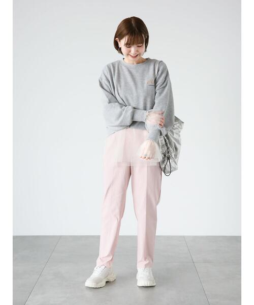 Lugnoncure(ルノンキュール)の「ストレッチテーパードパンツ(その他パンツ・レディース・ベージュ/ブラック/ネイビー/ピンク/グリーン・L/M/S)」の16枚目の写真