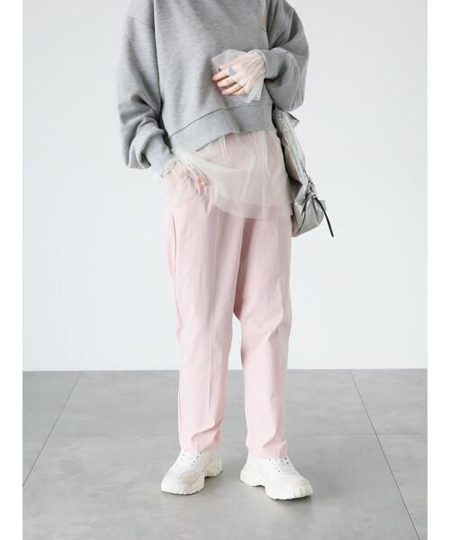 Lugnoncure(ルノンキュール)の「ストレッチテーパードパンツ(その他パンツ・レディース・ベージュ/ブラック/ネイビー/ピンク/グリーン・L/M/S)」の17枚目の写真