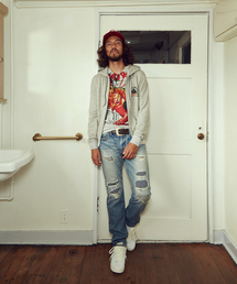 HYSTERIC GLAMOUR | SP加工WRデニムストレートパンツ(デニムパンツ)