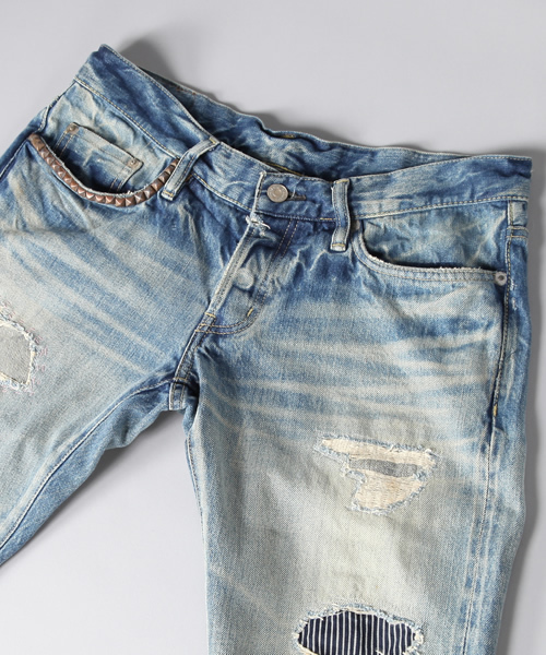 HYSTERIC GLAMOUR（ヒステリックグラマー）の「SP加工WRデニムストレートパンツ（デニムパンツ・メンズ・インディゴブルー・34inch/28inch/31inch/32inch/30inch/29inch）」の8枚目の写真