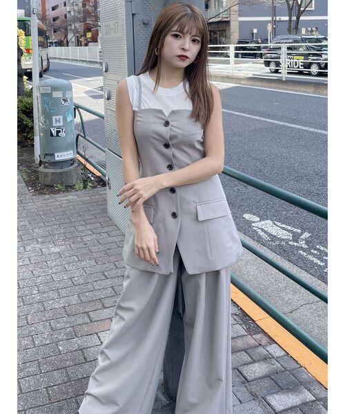 MURUA(ムルーア)の「【SET UP対応】ナローベルトワイドパンツ(その他パンツ・レディース・ブラック/ベージュ/グレー・1/2)」の18枚目の写真