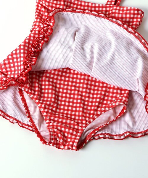 BREEZE（ブリーズ）の「キャンディーワンピース水着（水着・キッズ・ブラック/レッド・80/90/100/110/120/130/140）」の6枚目の写真