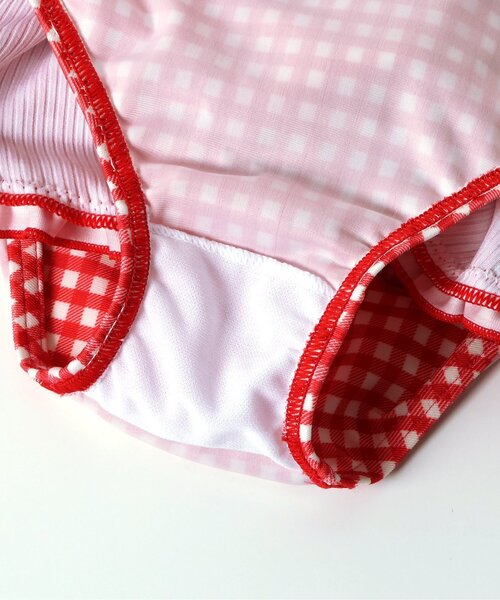 BREEZE（ブリーズ）の「キャンディーワンピース水着（水着・キッズ・ブラック/レッド・80/90/100/110/120/130/140）」の7枚目の写真