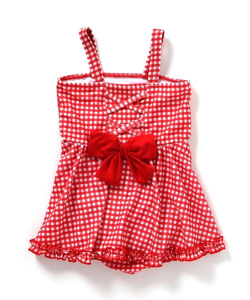 BREEZE（ブリーズ）の「キャンディーワンピース水着（水着・キッズ・ブラック/レッド・80/90/100/110/120/130/140）」の10枚目の写真