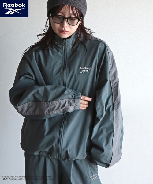 【Reebok】 別注スモールベクター刺繍裾ドロストナイロンジャケット 10%OFF】【Reebok/リーボック】 別注スモールベクター刺繍裾