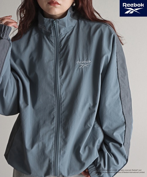 Reebok/リーボック】 別注スモールベクター刺繍裾ドロストナイロン