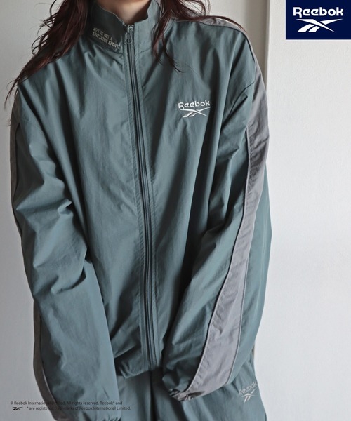 Reebok/リーボック】 別注スモールベクター刺繍裾ドロストナイロン