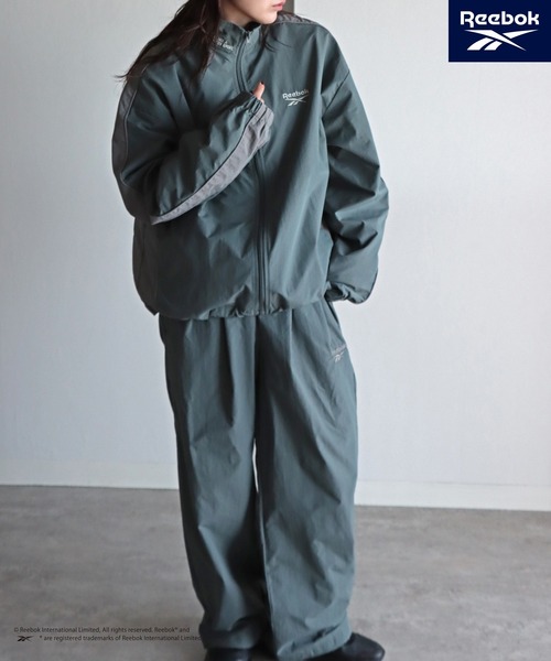 Reebok/リーボック】 別注スモールベクター刺繍裾ドロストナイロン