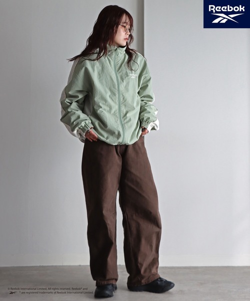 Reebok/リーボック】 別注スモールベクター刺繍裾ドロストナイロン