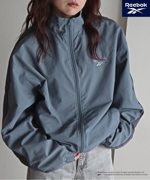 Reebok/リーボック】 別注スモールベクター刺繍裾ドロストナイロン