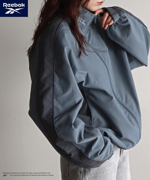 Reebok/リーボック】 別注スモールベクター刺繍裾ドロストナイロン