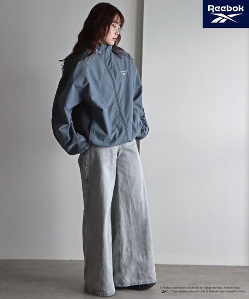 Reebok/リーボック】 別注スモールベクター刺繍裾ドロストナイロン