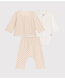 PETIT BATEAU（プチバトー）の「ベビー３点セット（ロンパース・キッズ）」