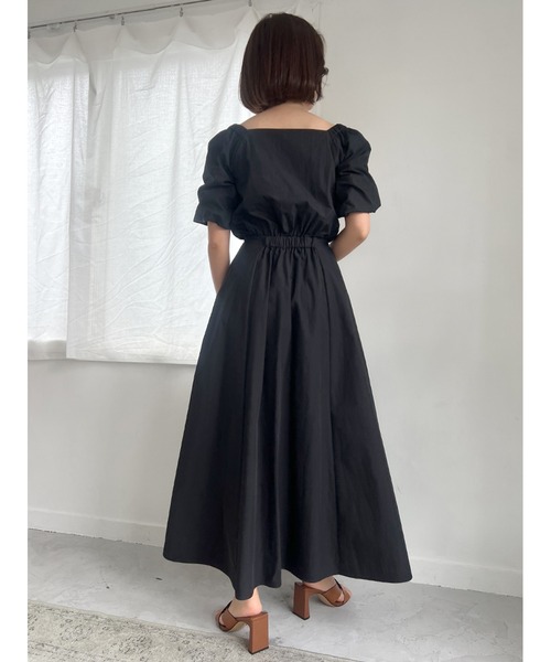 セール】2WAYオフショルダータフタワンピース(ワンピース セール】2WAYオフショルダータフタワンピース(ワンピース