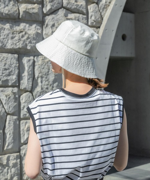 SENSE OF PLACE by URBAN RESEARCH(センスオブプレイスバイアーバンリサーチ)の「『WEB/一部店舗限定』UVダウンブリムハット(ハット・レディース・アイボリー/ブラック/ブラウン・ONE)」の5枚目の写真