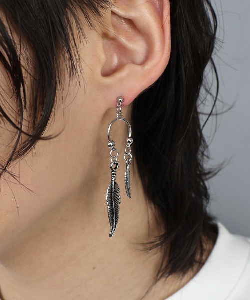 4INT.（フォイント）の「モチーフ ドロップピアス / ニッケルフリー(金属アレルギー対応)（ピアス（両耳用）・メンズ・B/A/C・FREE）」の7枚目の写真