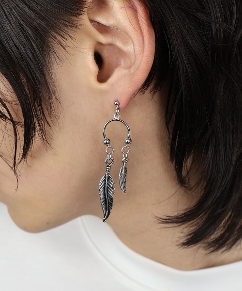 4INT.（フォイント）の「モチーフ ドロップピアス / ニッケルフリー(金属アレルギー対応)（ピアス（両耳用）・メンズ・B/A/C・FREE）」の6枚目の写真