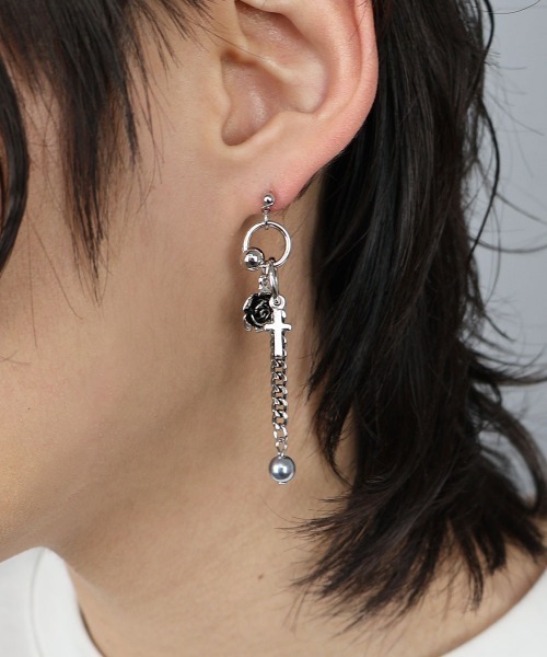 4INT.（フォイント）の「モチーフ ドロップピアス / ニッケルフリー(金属アレルギー対応)（ピアス（両耳用）・メンズ・B/A/C・FREE）」の11枚目の写真