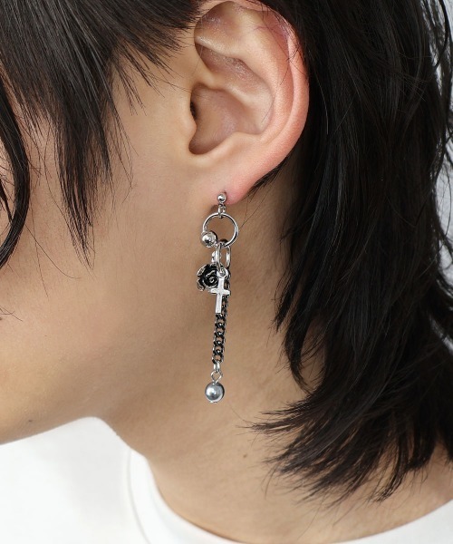 4INT.（フォイント）の「モチーフ ドロップピアス / ニッケルフリー(金属アレルギー対応)（ピアス（両耳用）・メンズ・B/A/C・FREE）」の10枚目の写真