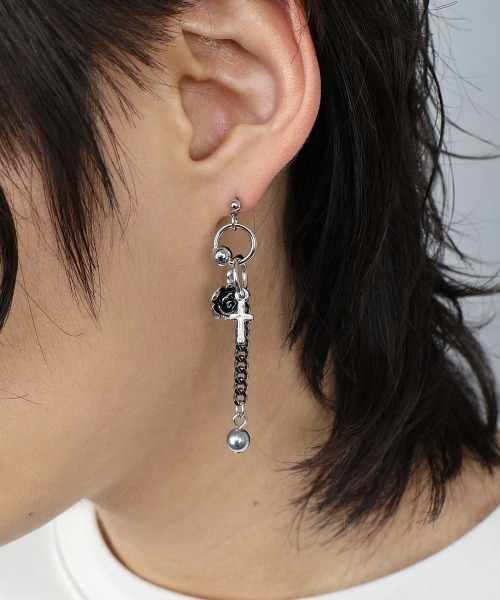 4INT.（フォイント）の「モチーフ ドロップピアス / ニッケルフリー(金属アレルギー対応)（ピアス（両耳用）・メンズ・B/A/C・FREE）」の21枚目の写真