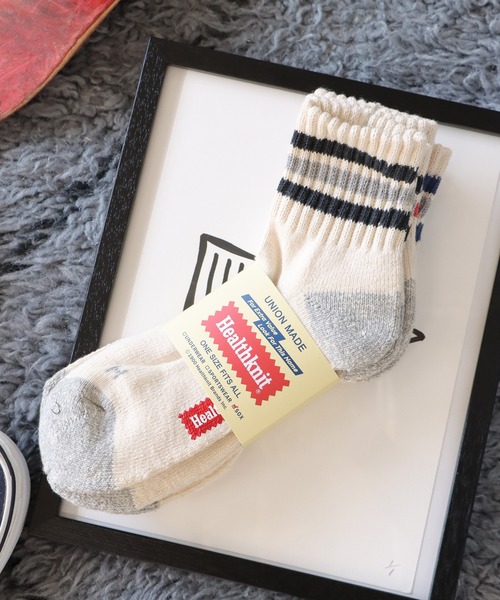 Healthknit(ヘルスニット)の「Healthknit/ヘルスニット シンカー無地 3本ライン シンカー2本ライン スラブ3本ライン 靴下 2026新作 再入荷(ソックス/靴下・メンズ・マルチ/ベージュ/ライトグレー/ホワイト・25-27CM)」の1枚目の写真
