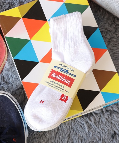 Healthknit(ヘルスニット)の「Healthknit/ヘルスニット シンカー無地 3本ライン シンカー2本ライン スラブ3本ライン 靴下 2026新作 再入荷(ソックス/靴下・メンズ・マルチ/ベージュ/ライトグレー/ホワイト・25-27CM)」の4枚目の写真