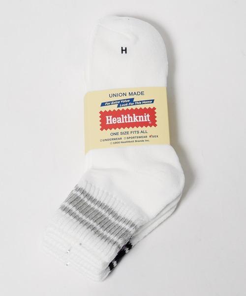 Healthknit(ヘルスニット)の「Healthknit/ヘルスニット シンカー無地 3本ライン シンカー2本ライン スラブ3本ライン 靴下 2026新作 再入荷(ソックス/靴下・メンズ・マルチ/ベージュ/ライトグレー/ホワイト・25-27CM)」の6枚目の写真