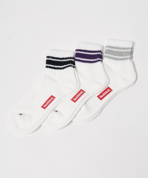 Healthknit(ヘルスニット)の「Healthknit/ヘルスニット シンカー無地 3本ライン シンカー2本ライン スラブ3本ライン 靴下 2026新作 再入荷(ソックス/靴下・メンズ・マルチ/ベージュ/ライトグレー/ホワイト・25-27CM)」の5枚目の写真