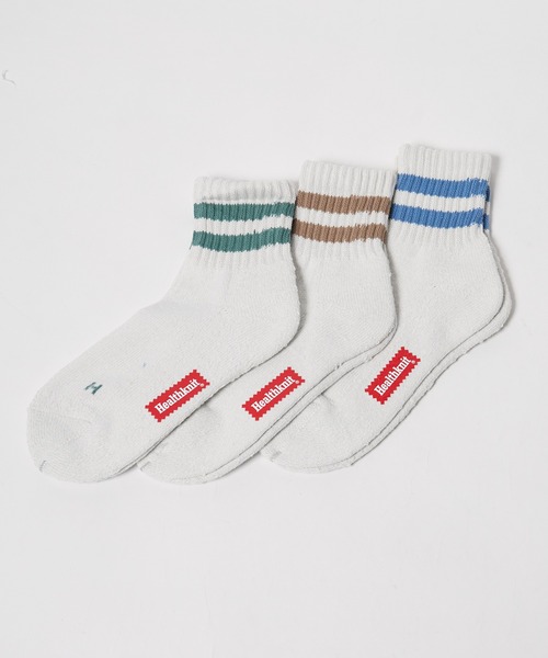 Healthknit(ヘルスニット)の「Healthknit/ヘルスニット シンカー無地 3本ライン シンカー2本ライン スラブ3本ライン 靴下 2026新作 再入荷(ソックス/靴下・メンズ・マルチ/ベージュ/ライトグレー/ホワイト・25-27CM)」の19枚目の写真