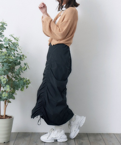 RETRO GIRL（レトロガール）の「ラメメッシュカーデ（ニット/セーター・レディース・オフホワイト/ライトブルー/ライトオレンジ系/ブラック・FREE）」の20枚目の写真