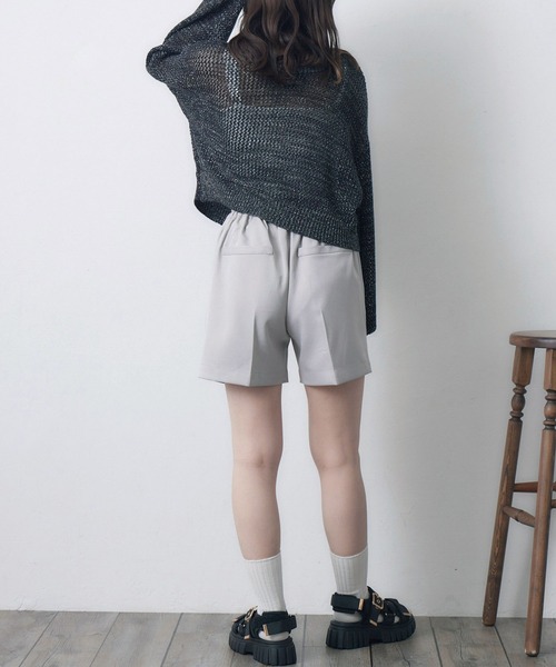 RETRO GIRL（レトロガール）の「ラメメッシュカーデ（ニット/セーター・レディース・オフホワイト/ライトブルー/ライトオレンジ系/ブラック・FREE）」の10枚目の写真