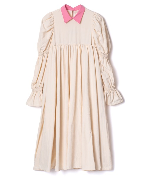 POWER SHOULDER WASHER SHIRT ONE-PIECE 