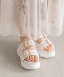 ♡ＲＩＥ　サイドビジュー付サンダル♡ HEAD レディース サンダル シャワーサンダル ヘッド リカバリー