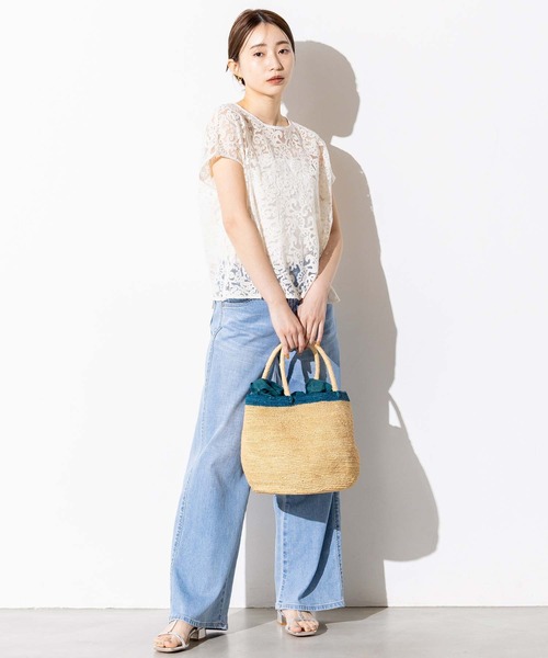 Gready Brilliant(グレディブリリアン)の「クラシックレースフレンチSVブラウス(シャツ/ブラウス・レディース・アイボリー/ブラック・38)」の6枚目の写真