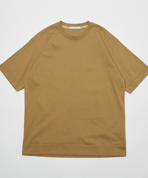 MEN'S MELROSE（メンズメルローズ）の「マーセライズドスムースクルーネックTシャツ（Tシャツ/カットソー・メンズ・ネイビー/キャメル/グレー/ホワイト・3/4/2）」の15枚目の写真